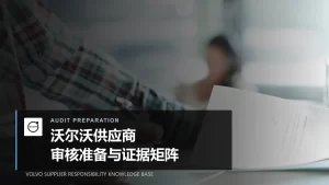 Volvo audit preparation cover