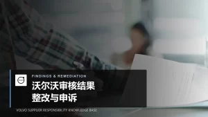 Volvo audit results and remediation cover